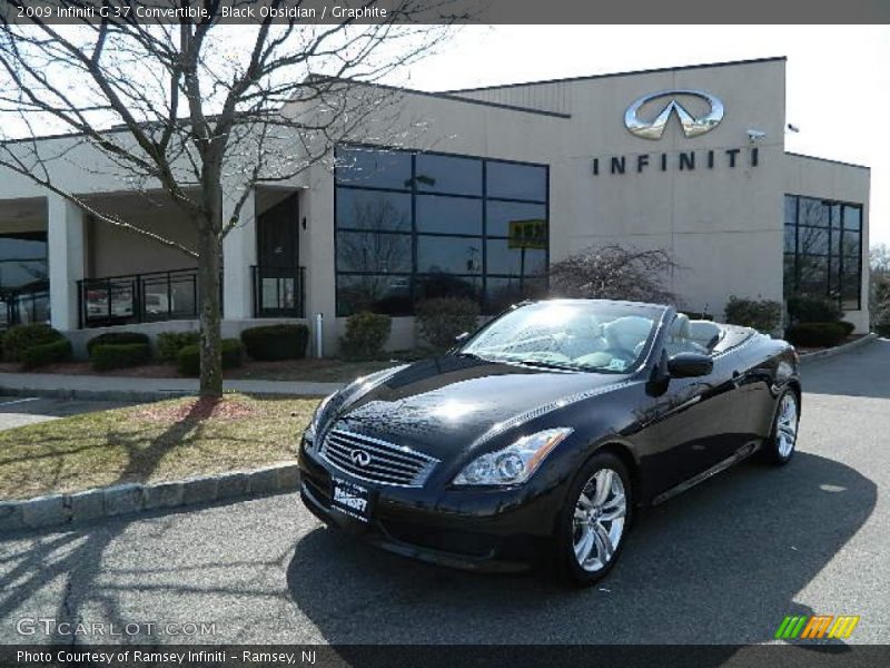 Black Obsidian / Graphite 2009 Infiniti G 37 Convertible