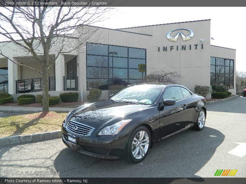 Black Obsidian / Graphite 2009 Infiniti G 37 Convertible