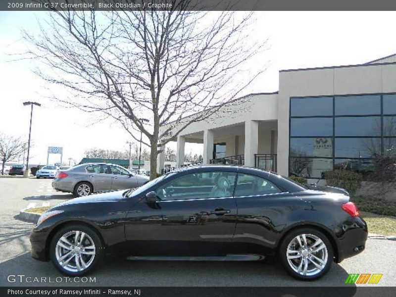 Black Obsidian / Graphite 2009 Infiniti G 37 Convertible