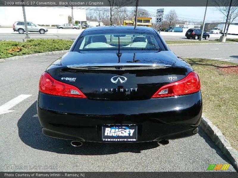 Black Obsidian / Graphite 2009 Infiniti G 37 Convertible