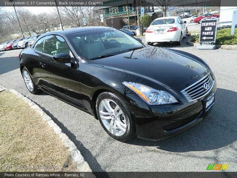 Black Obsidian / Graphite 2009 Infiniti G 37 Convertible