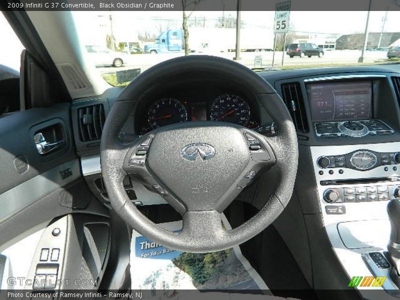 Black Obsidian / Graphite 2009 Infiniti G 37 Convertible