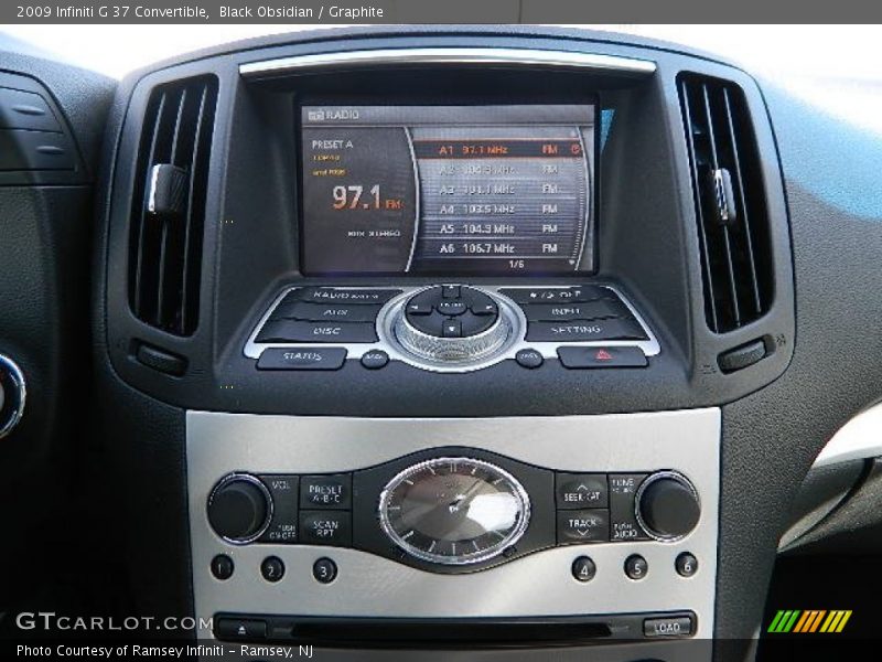 Black Obsidian / Graphite 2009 Infiniti G 37 Convertible