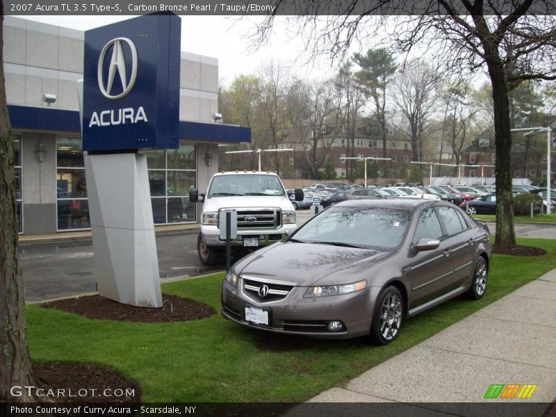 Carbon Bronze Pearl / Taupe/Ebony 2007 Acura TL 3.5 Type-S