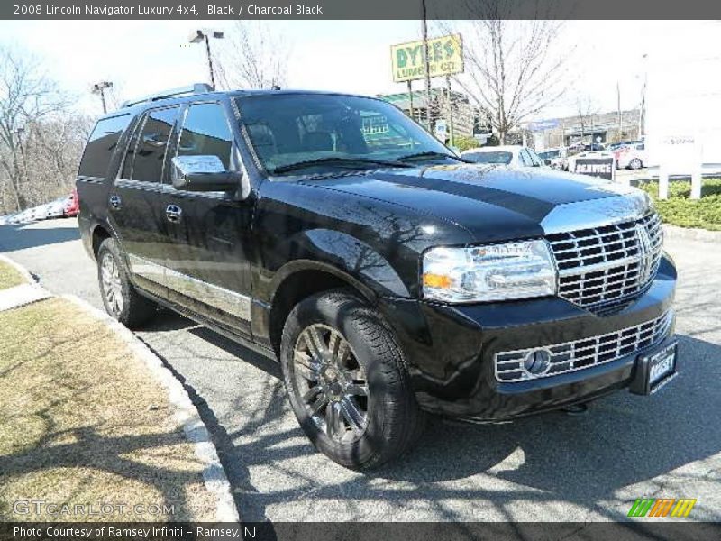 Black / Charcoal Black 2008 Lincoln Navigator Luxury 4x4
