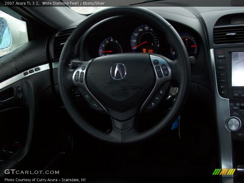 White Diamond Pearl / Ebony/Silver 2007 Acura TL 3.2