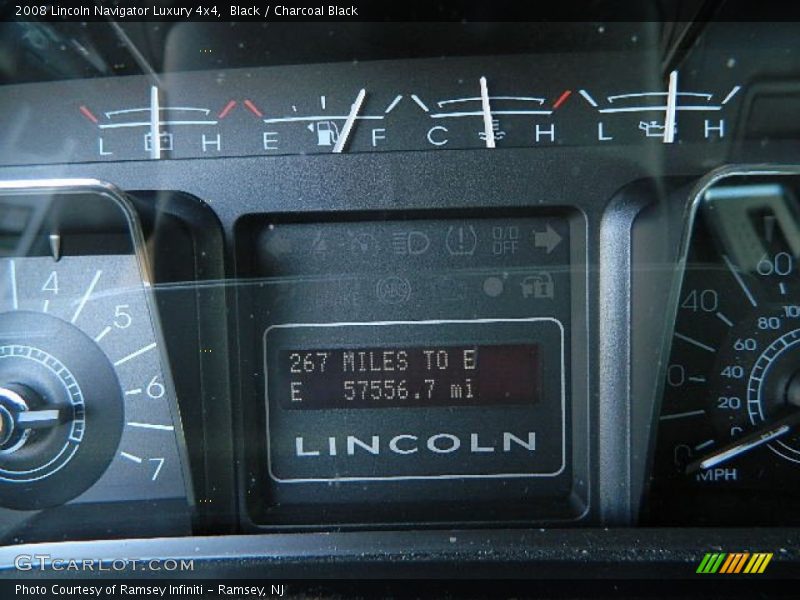 Black / Charcoal Black 2008 Lincoln Navigator Luxury 4x4