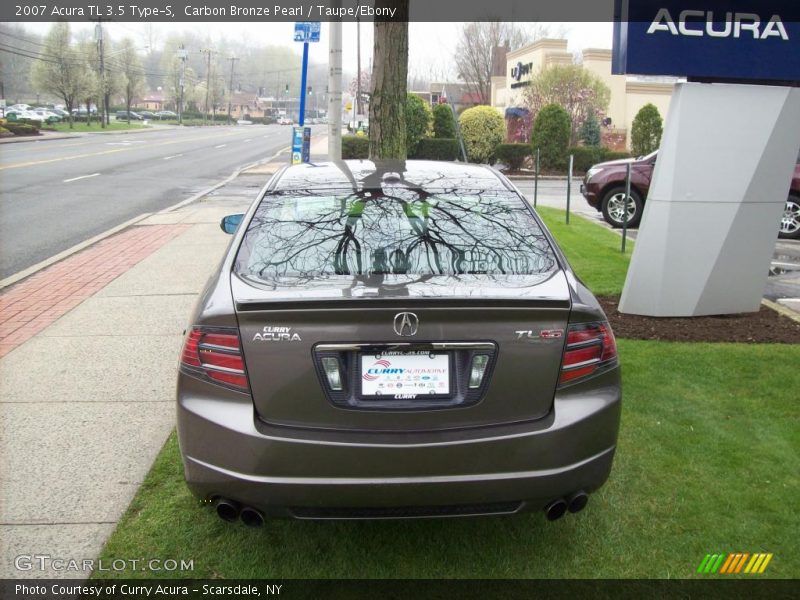 Carbon Bronze Pearl / Taupe/Ebony 2007 Acura TL 3.5 Type-S