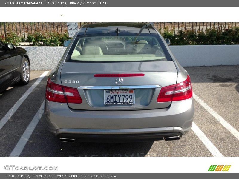 Black / Almond Beige 2010 Mercedes-Benz E 350 Coupe