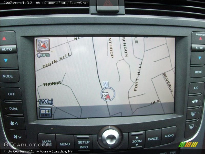 White Diamond Pearl / Ebony/Silver 2007 Acura TL 3.2