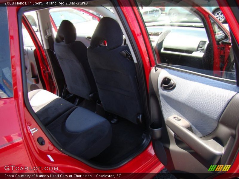 Milano Red / Black/Grey 2008 Honda Fit Sport