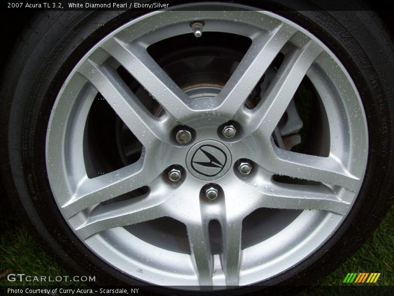 White Diamond Pearl / Ebony/Silver 2007 Acura TL 3.2