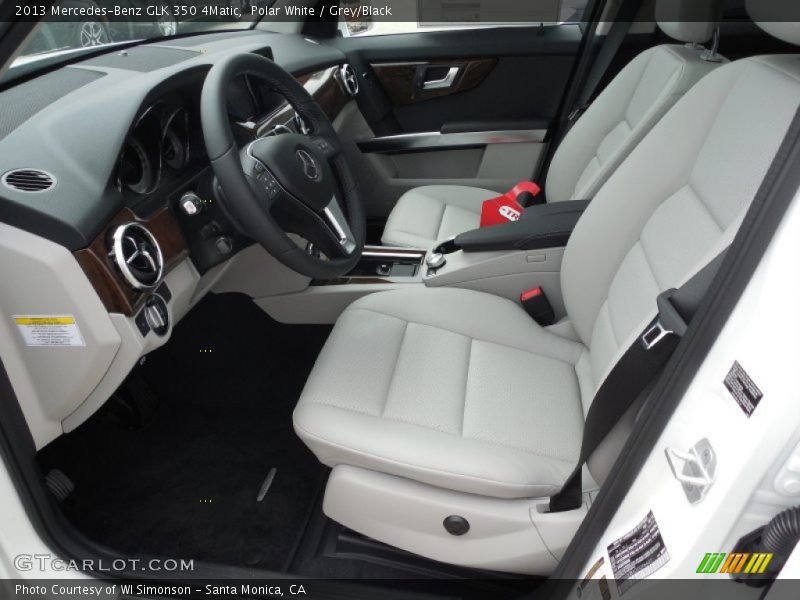 Polar White / Grey/Black 2013 Mercedes-Benz GLK 350 4Matic