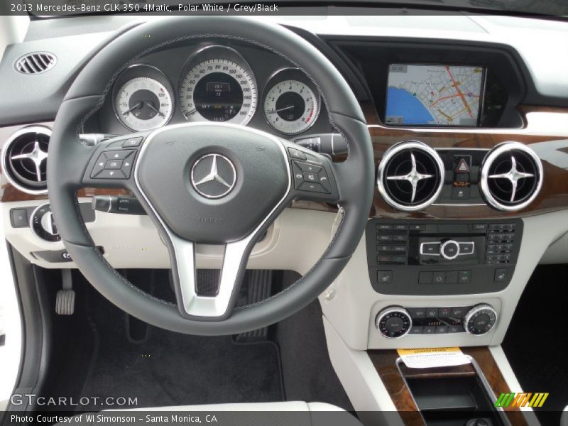 Polar White / Grey/Black 2013 Mercedes-Benz GLK 350 4Matic