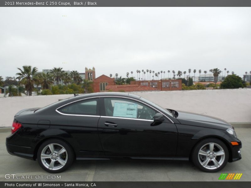 Black / Black 2013 Mercedes-Benz C 250 Coupe