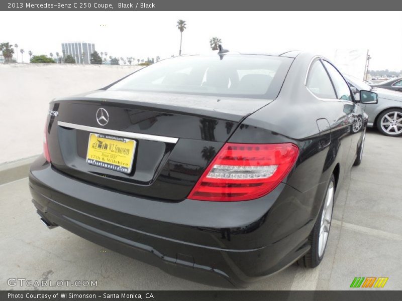 Black / Black 2013 Mercedes-Benz C 250 Coupe