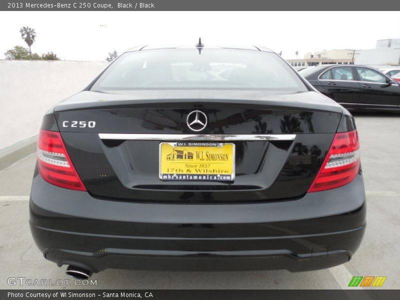 Black / Black 2013 Mercedes-Benz C 250 Coupe