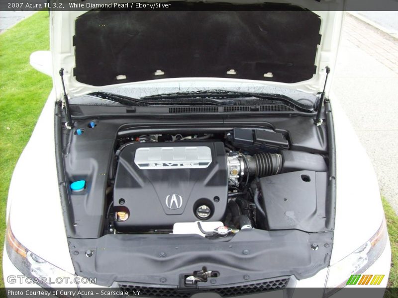 White Diamond Pearl / Ebony/Silver 2007 Acura TL 3.2