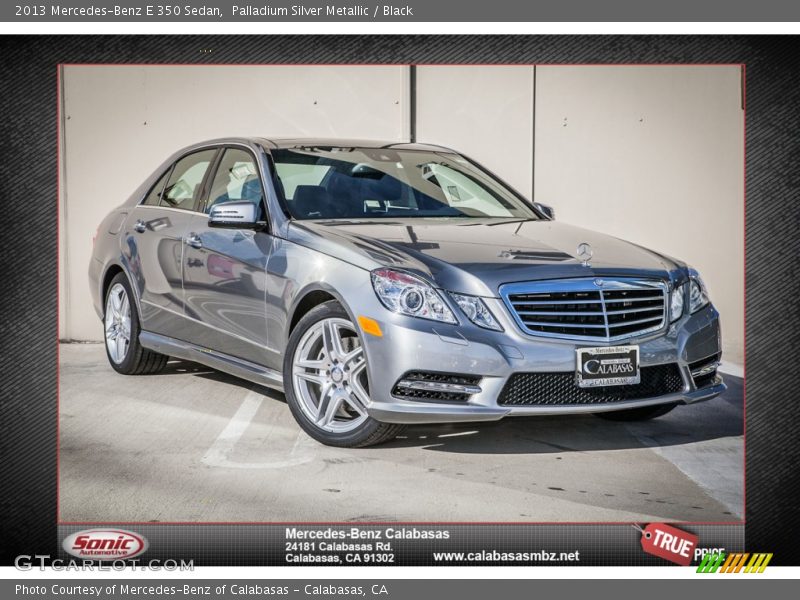 Palladium Silver Metallic / Black 2013 Mercedes-Benz E 350 Sedan