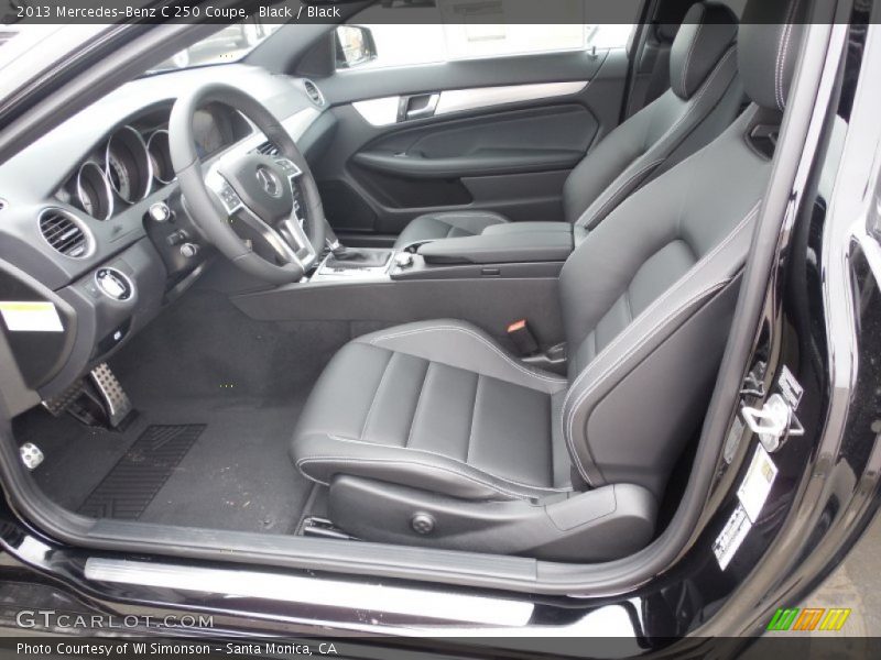 Black / Black 2013 Mercedes-Benz C 250 Coupe