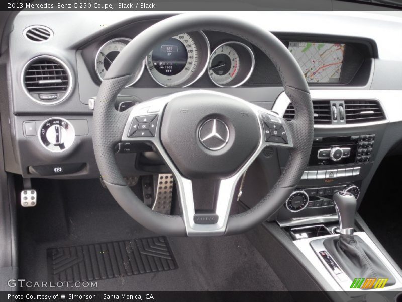 Black / Black 2013 Mercedes-Benz C 250 Coupe