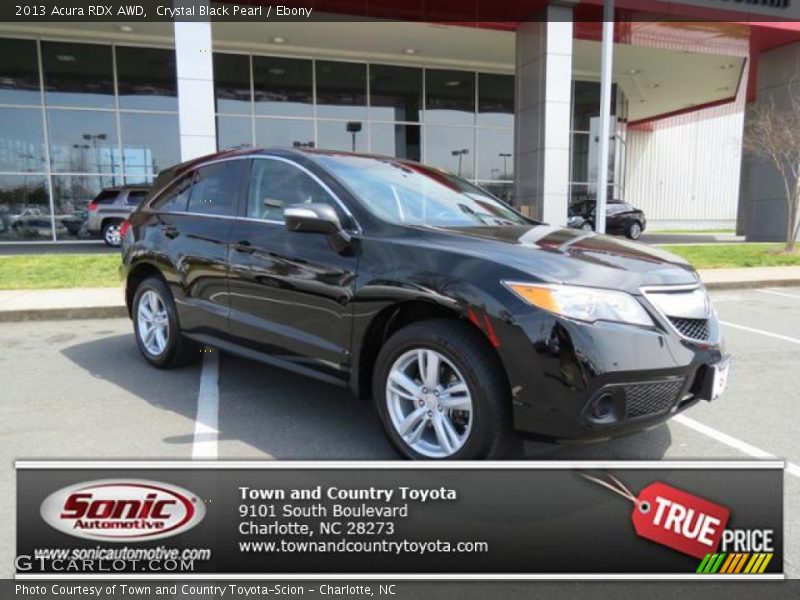 Crystal Black Pearl / Ebony 2013 Acura RDX AWD