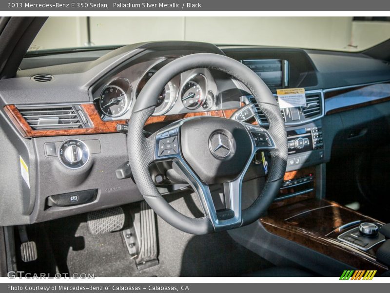 Palladium Silver Metallic / Black 2013 Mercedes-Benz E 350 Sedan