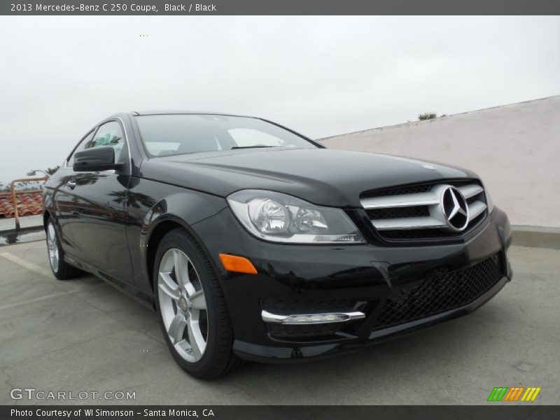 Black / Black 2013 Mercedes-Benz C 250 Coupe