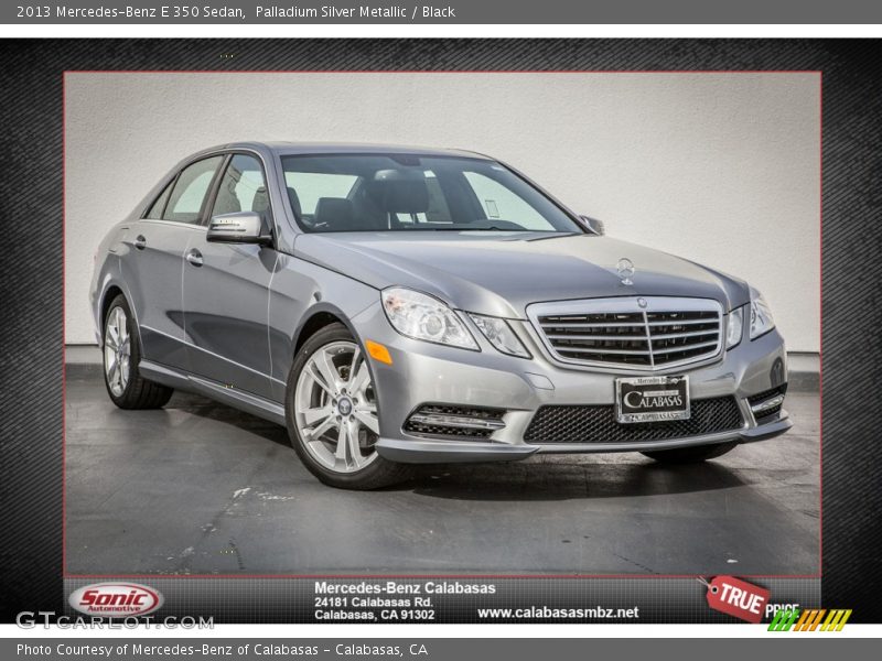Palladium Silver Metallic / Black 2013 Mercedes-Benz E 350 Sedan