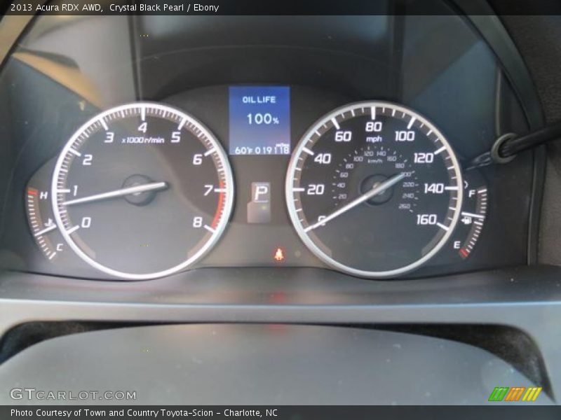 Crystal Black Pearl / Ebony 2013 Acura RDX AWD