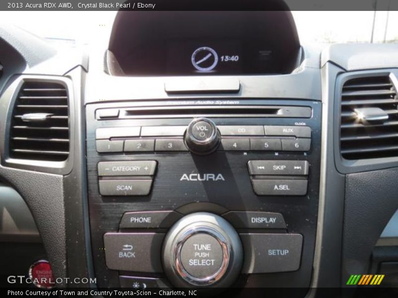 Crystal Black Pearl / Ebony 2013 Acura RDX AWD