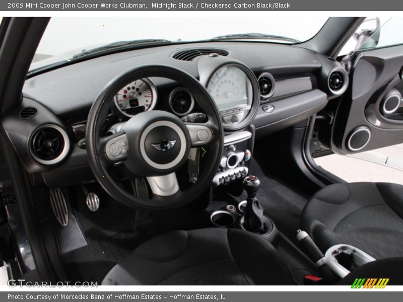 Midnight Black / Checkered Carbon Black/Black 2009 Mini Cooper John Cooper Works Clubman