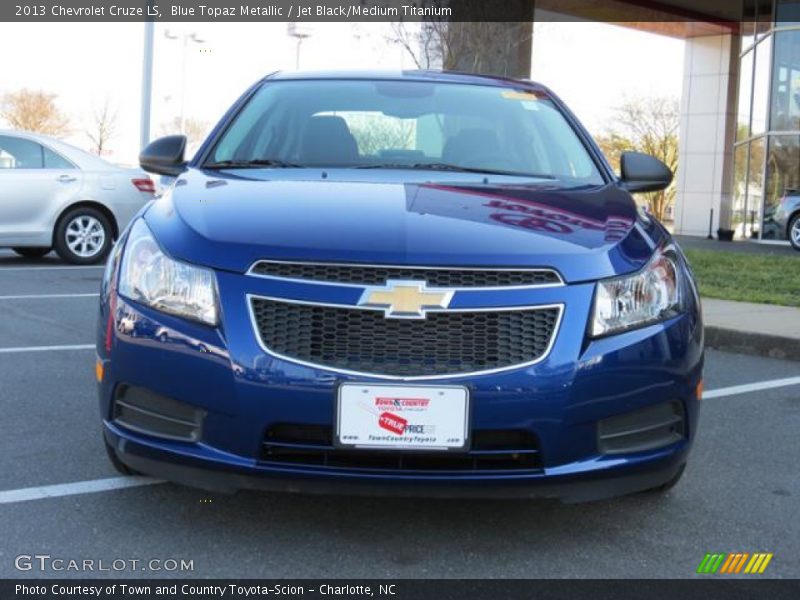 Blue Topaz Metallic / Jet Black/Medium Titanium 2013 Chevrolet Cruze LS
