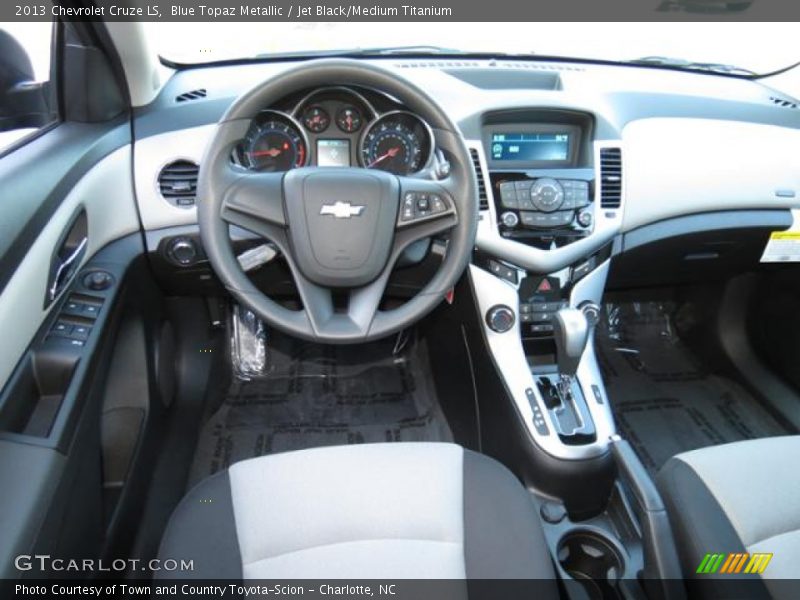Blue Topaz Metallic / Jet Black/Medium Titanium 2013 Chevrolet Cruze LS