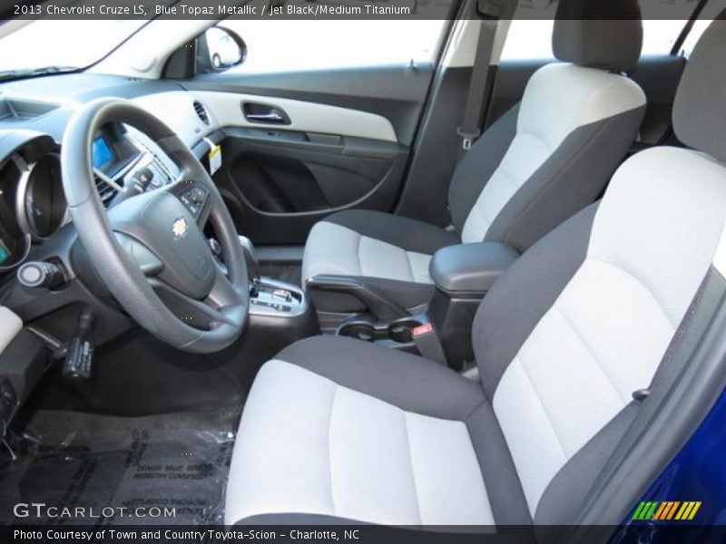 Blue Topaz Metallic / Jet Black/Medium Titanium 2013 Chevrolet Cruze LS