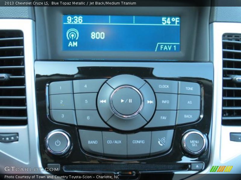 Blue Topaz Metallic / Jet Black/Medium Titanium 2013 Chevrolet Cruze LS