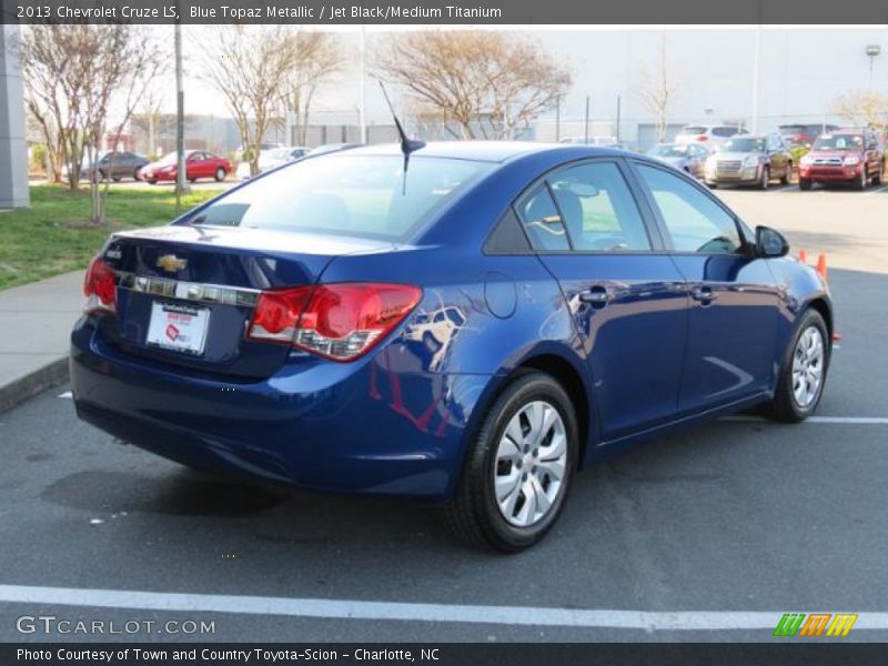 Blue Topaz Metallic / Jet Black/Medium Titanium 2013 Chevrolet Cruze LS