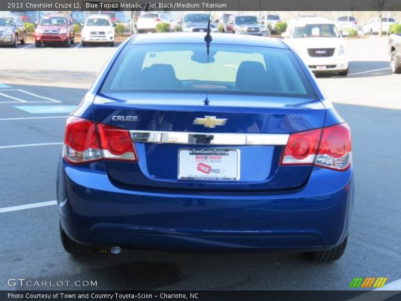 Blue Topaz Metallic / Jet Black/Medium Titanium 2013 Chevrolet Cruze LS