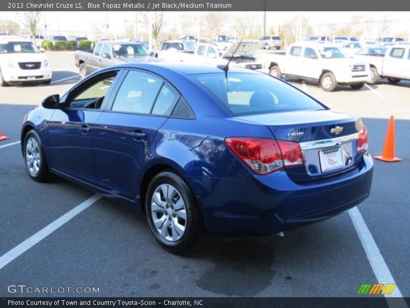 Blue Topaz Metallic / Jet Black/Medium Titanium 2013 Chevrolet Cruze LS