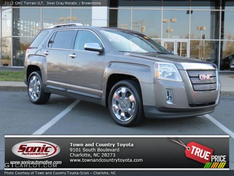 Steel Gray Metallic / Brownstone 2012 GMC Terrain SLT