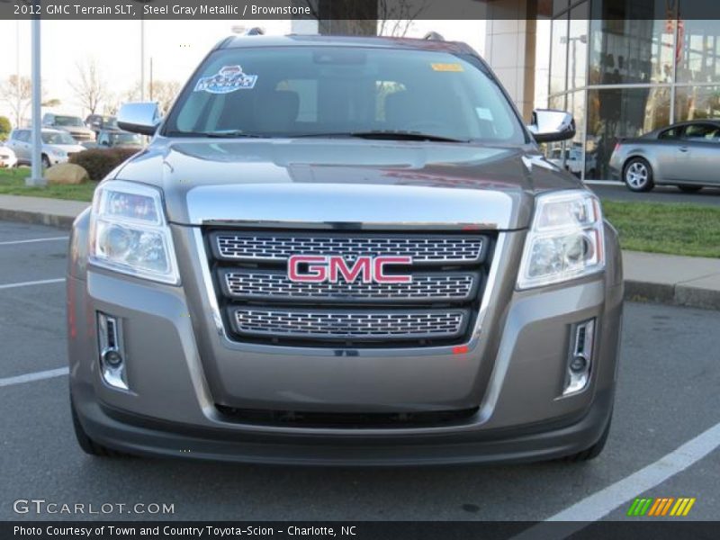 Steel Gray Metallic / Brownstone 2012 GMC Terrain SLT
