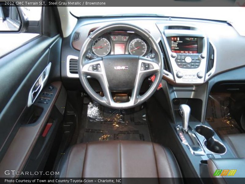 Steel Gray Metallic / Brownstone 2012 GMC Terrain SLT