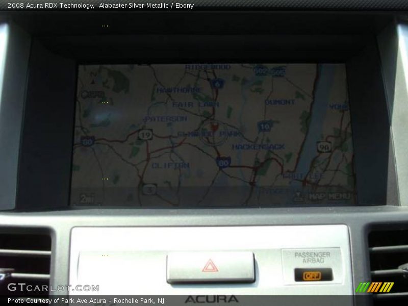 Alabaster Silver Metallic / Ebony 2008 Acura RDX Technology