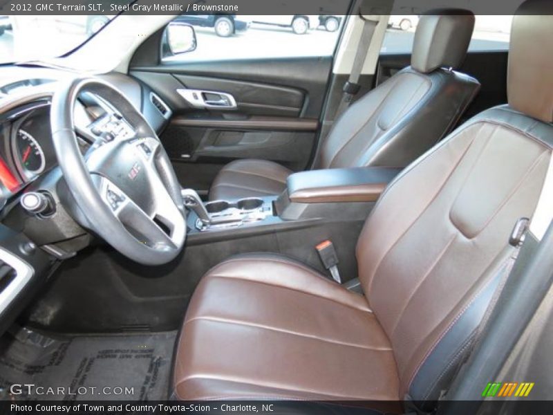 Steel Gray Metallic / Brownstone 2012 GMC Terrain SLT
