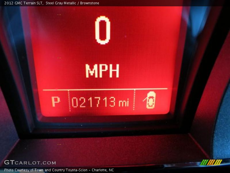 Steel Gray Metallic / Brownstone 2012 GMC Terrain SLT