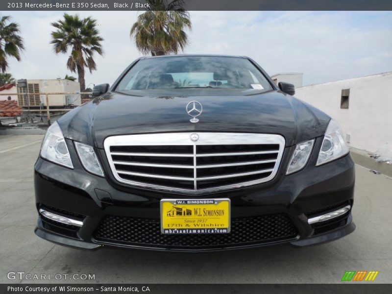Black / Black 2013 Mercedes-Benz E 350 Sedan