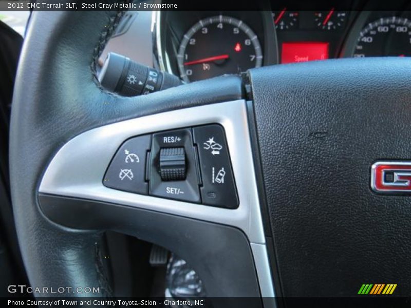 Steel Gray Metallic / Brownstone 2012 GMC Terrain SLT