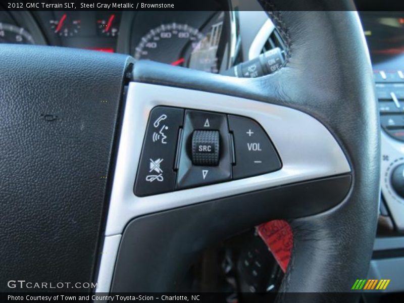 Steel Gray Metallic / Brownstone 2012 GMC Terrain SLT