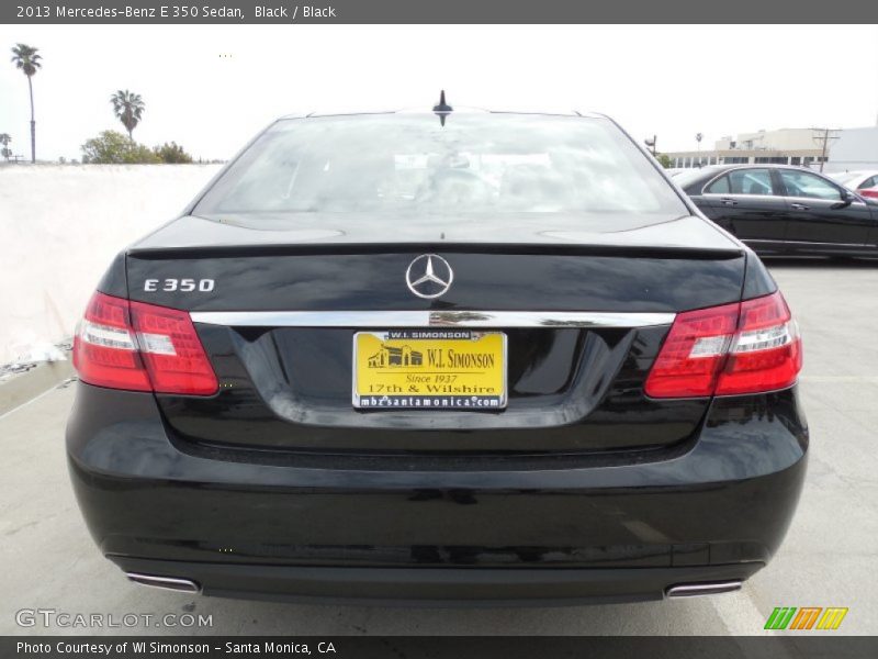 Black / Black 2013 Mercedes-Benz E 350 Sedan