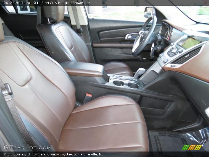 Steel Gray Metallic / Brownstone 2012 GMC Terrain SLT